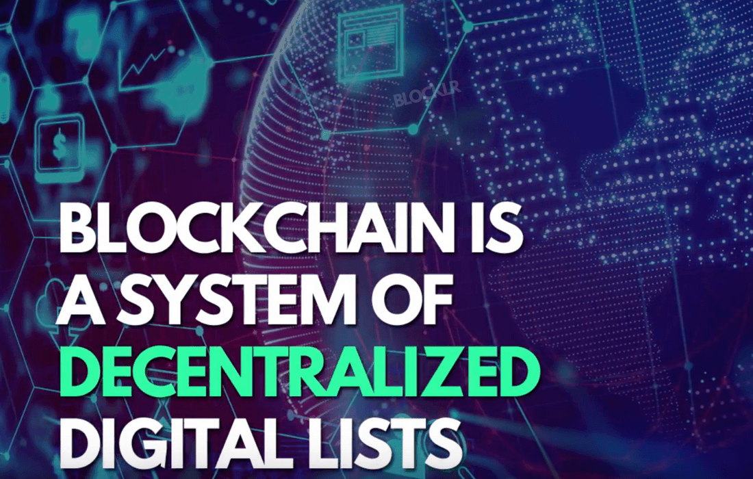 A system of decentralized digital lists