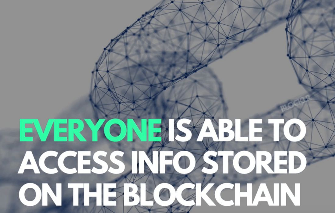 Everyone is able to access information stored on the blockchain